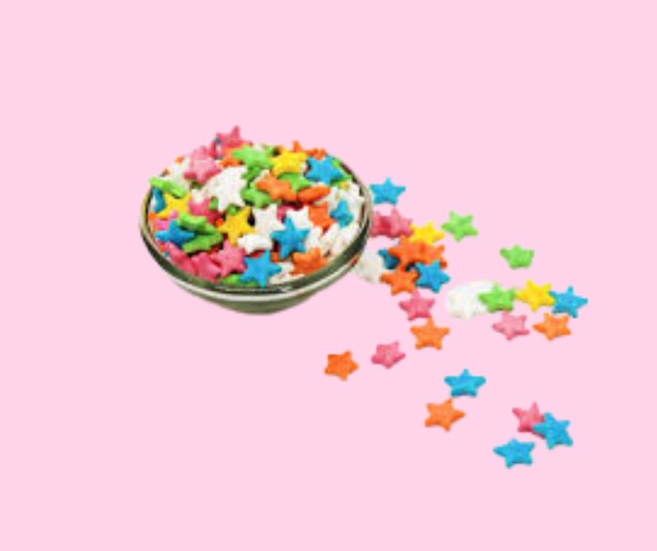 Colourfull Stars Pack of 4