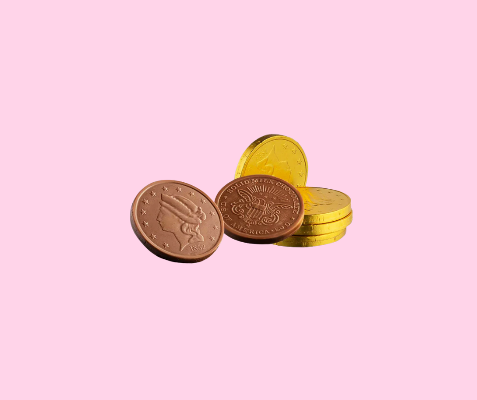 Gold Coin Chocolate Candy | Pack of 20